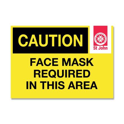 Poster A3 self-adhesive - Face Mask Required